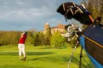 Campo de golf en Colmberg en la Franconia romántica